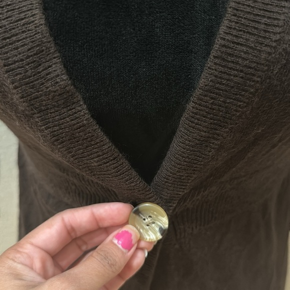 Banana Republic small brown button down cardigan - Picture 6 of 8